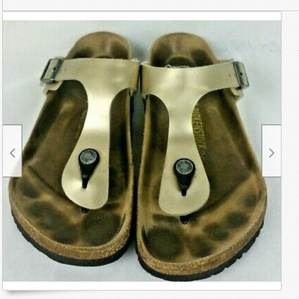 SOLD Birkenstock Gizeh Washed Electric Metallic
